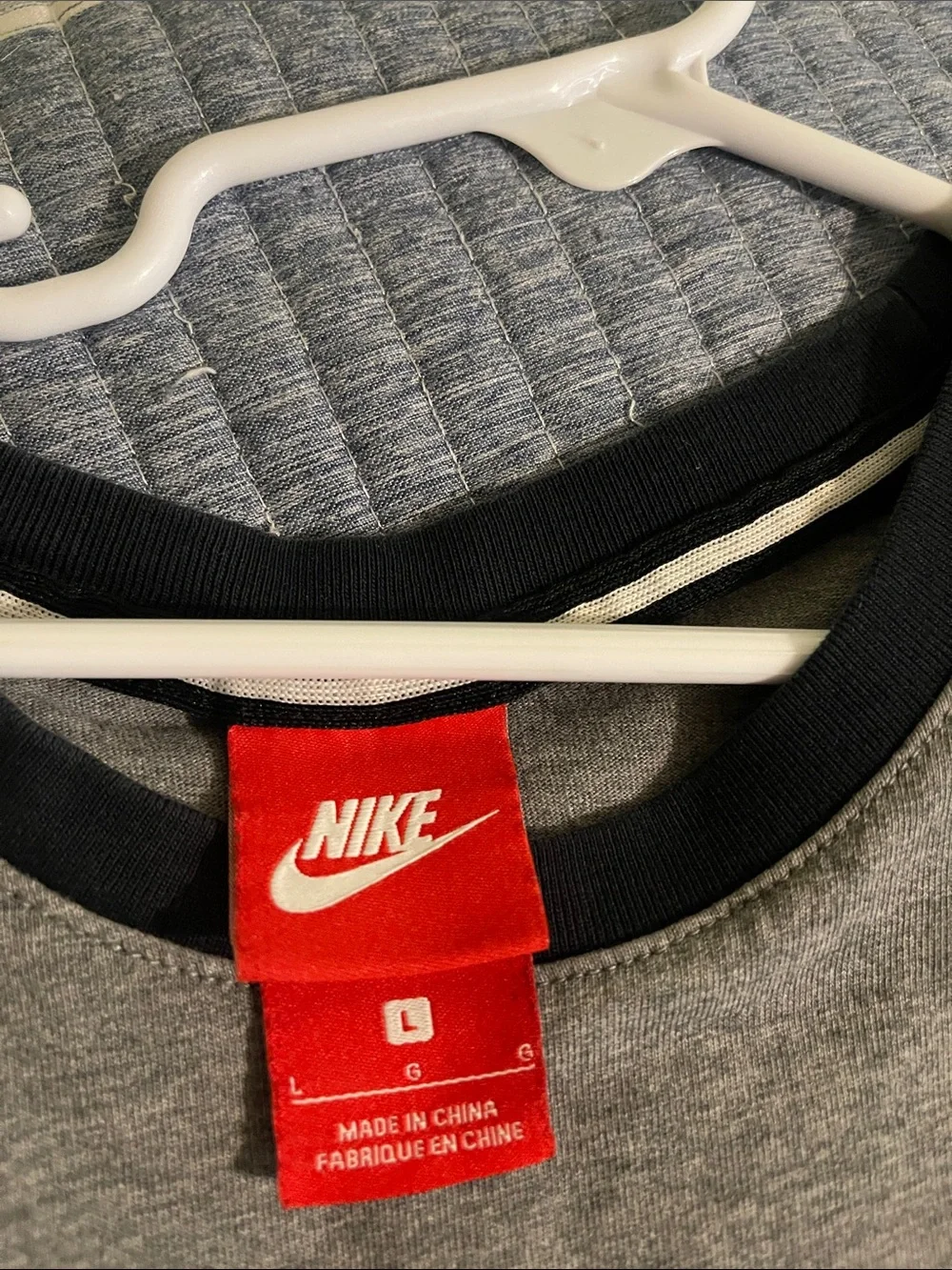 Nike Two-Tone Gray and Black Nike Air Short Sleeve Tee